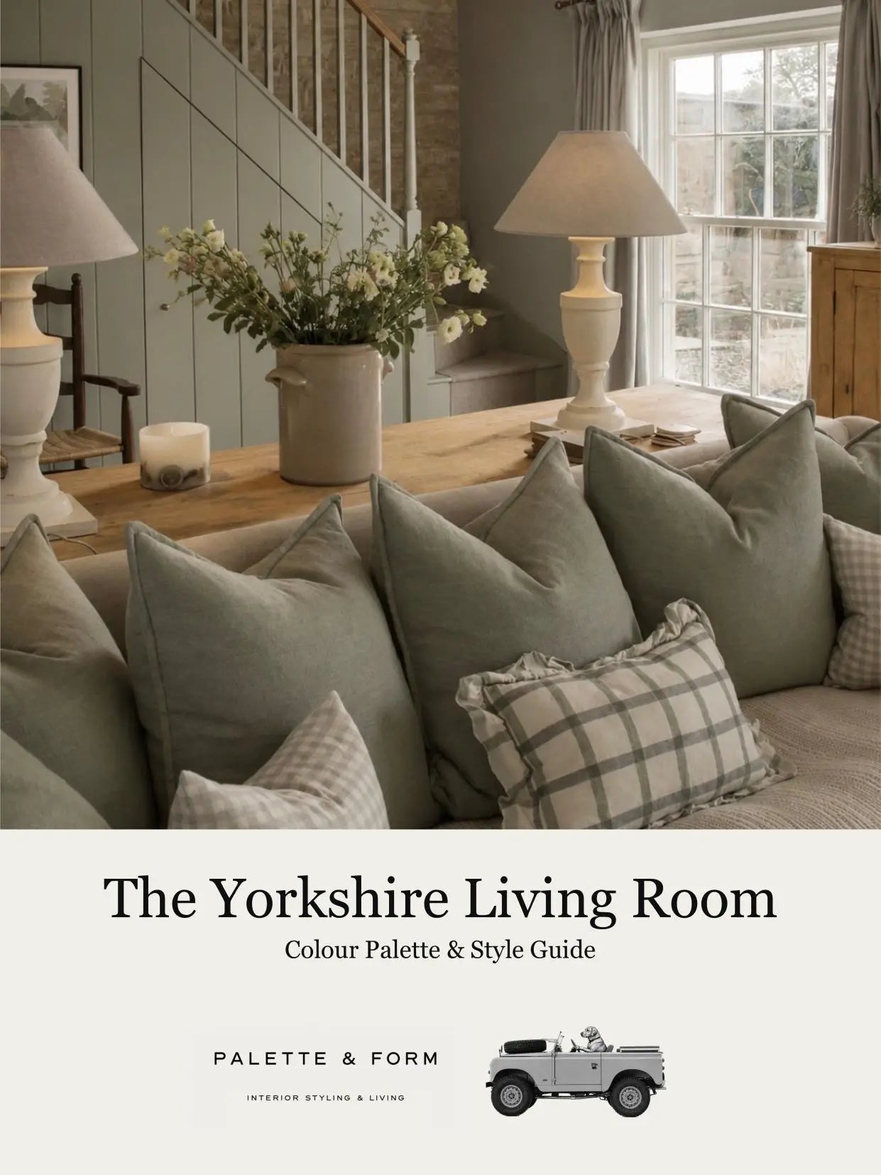 Front cover of The Yorkshire Living Room colour palette and style guide