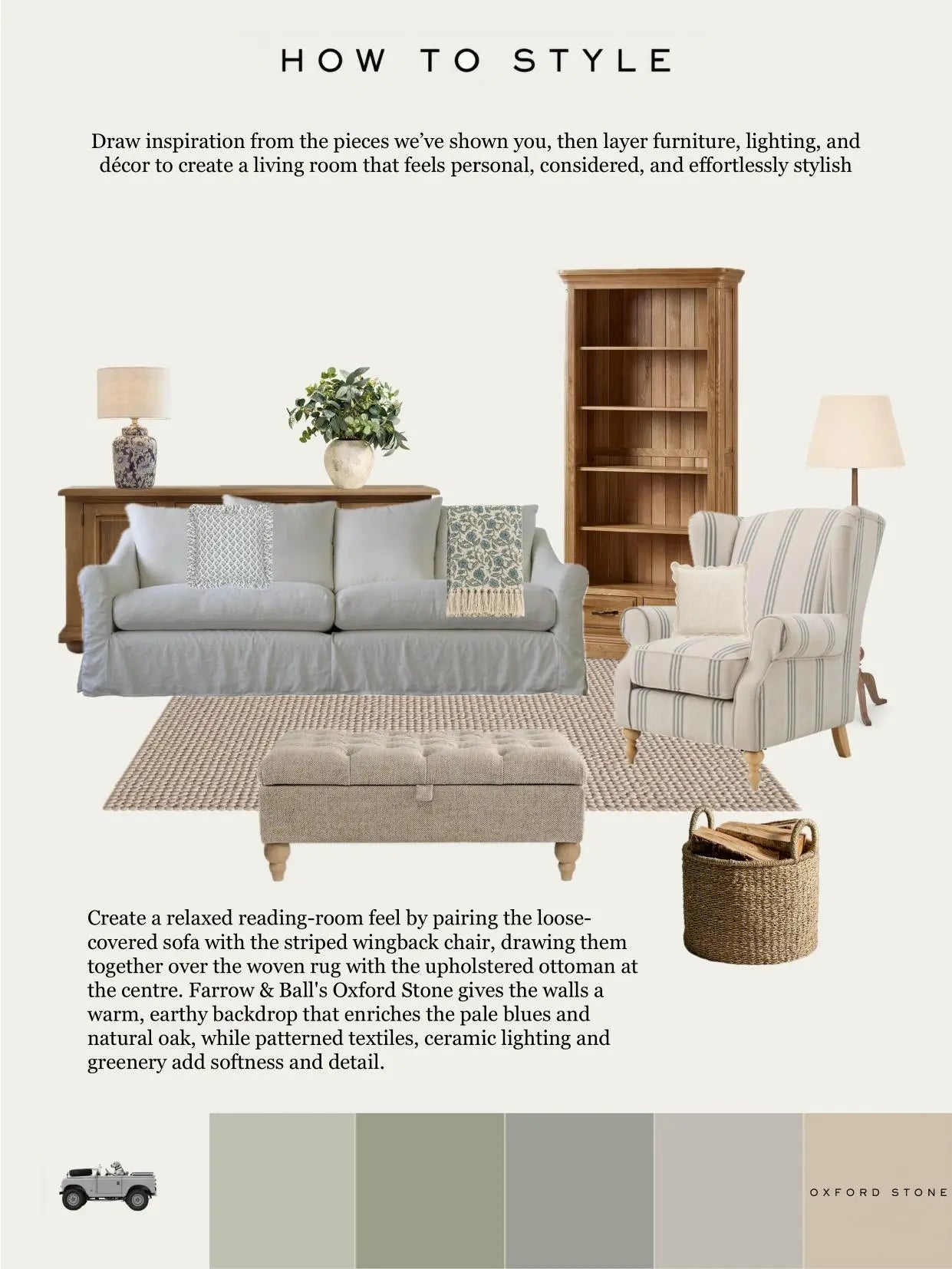 Oxford Stone room scheme from the guide